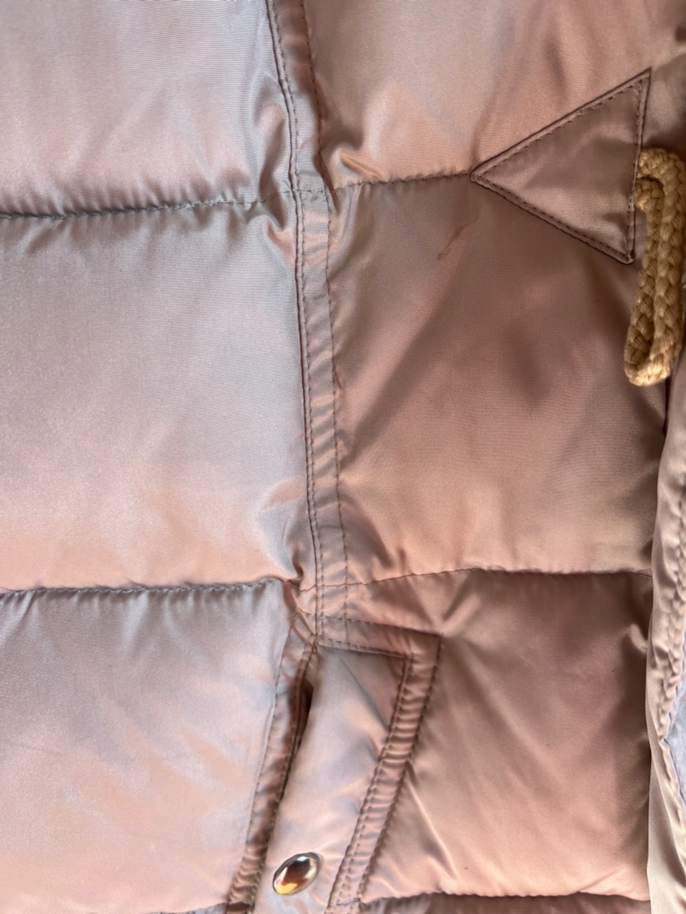 Jessica Women's Faux-Fur Trim Quilted Puffer Coat - Light Taupe - Picture 7 of 15